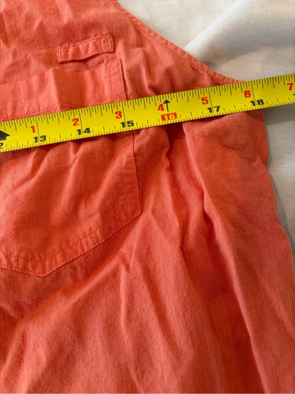 Patagonia Brookgreen Sleeveless Top Peach Orange Organic Cotton Button Up S - Picture 4 of 5